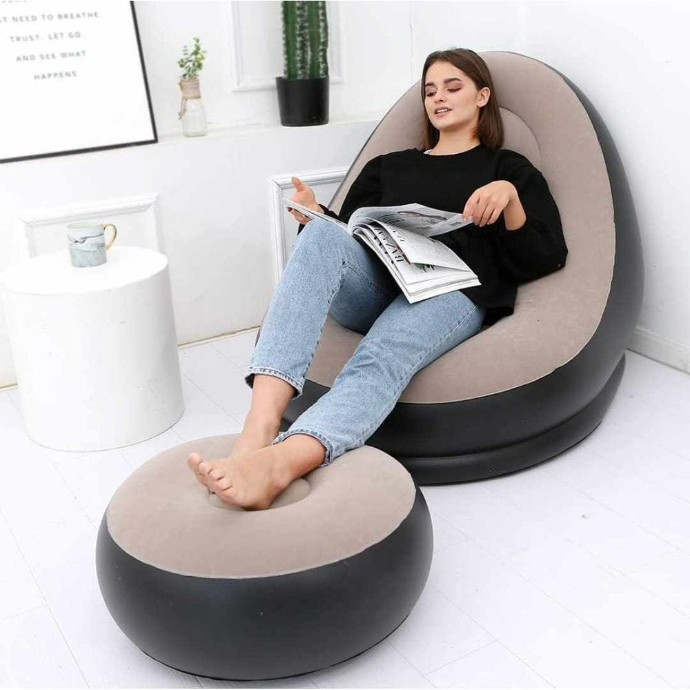 Sofá inflable 2 en 1(Material reforzado)
